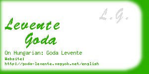 levente goda business card